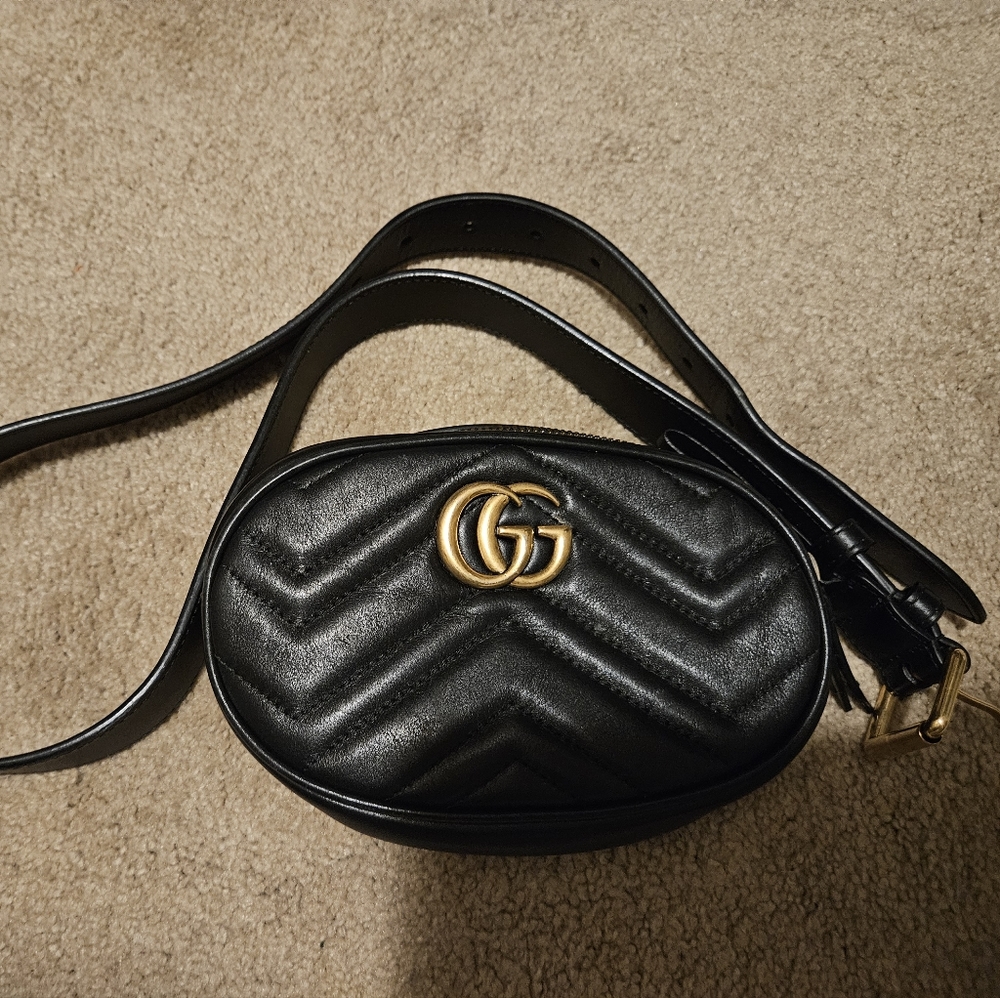 Authentic Gucci Marmont belt bag